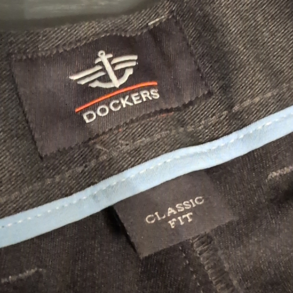 Dockers Dark Gray Classic Fit Pants
